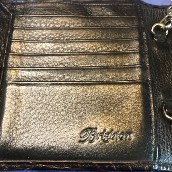 Brighton Croc Embossed Small Hand Bag Clutch Wallet - Image 7