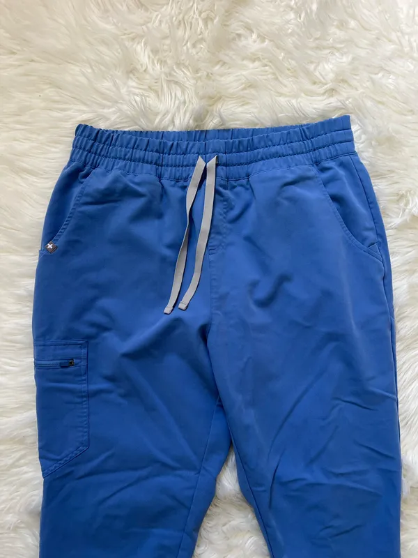Figs Ceil Blue Zamora Jogger Scrub Pants Size Large Petite - Image 8