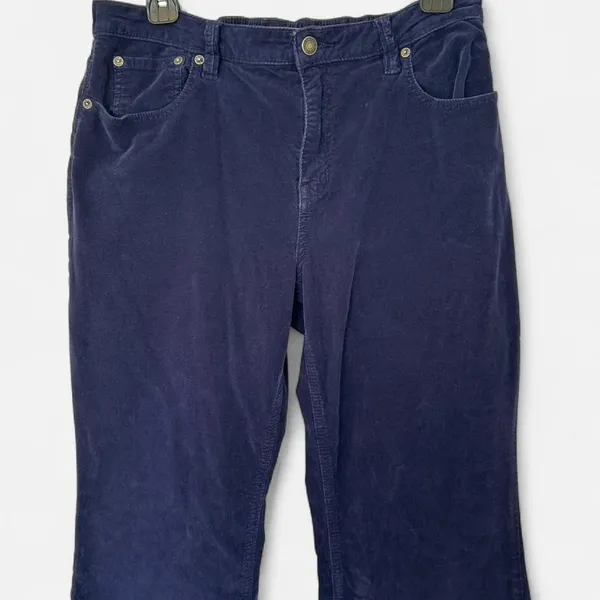 Free People We The Free Navy Corduroy Flare Pants | Retro Indie Boho 29 - Image 4
