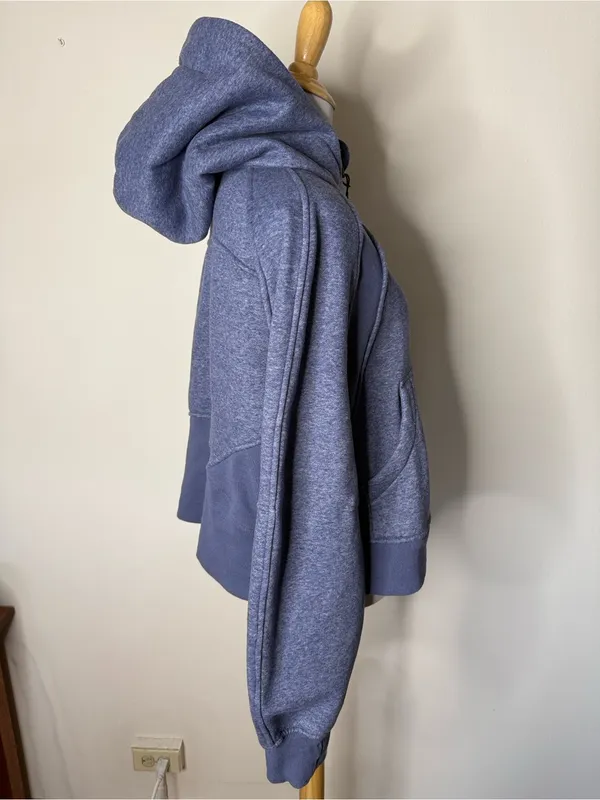 Lululemon Blue Purple Oversized Scuba 1/2 Zip Hoodie - Image 3