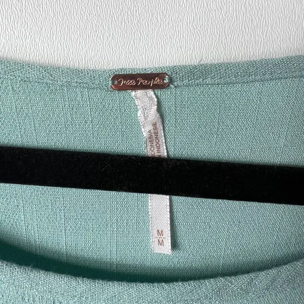 Free people‎ open shoulder teal dress women’s medium - Image 4