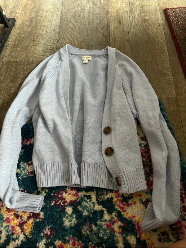 J crew xS blue cardigan - Image 3