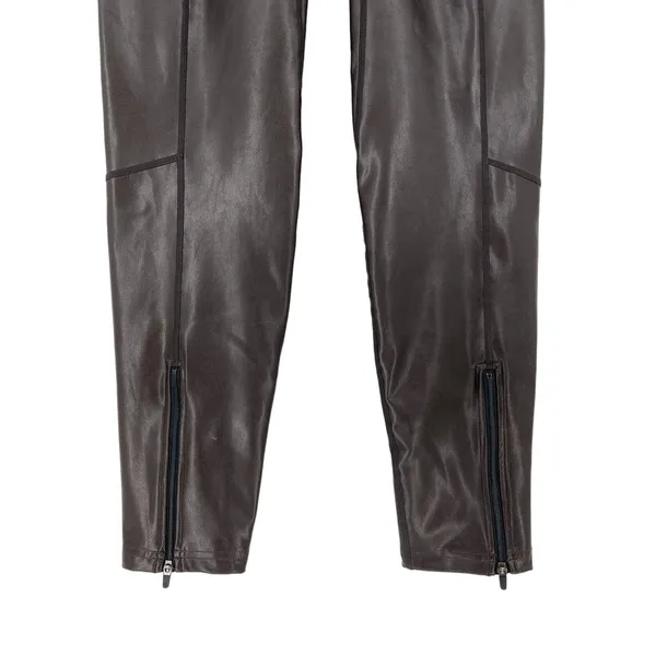 ALC Frank NWT Emile Vegan Leather‎ Legging Carob Brown Size 6 - Image 8