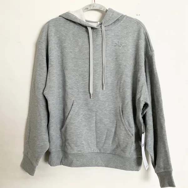Alo Accolade Hoodie Athletic Heather Grey S - Image 2