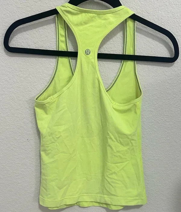 Lululemon Cool Racerback Wild Lime Size 4 Neon Yellow-Green - Image 8