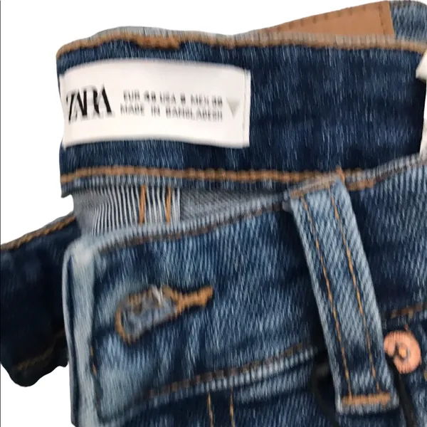 Zara skinny torn Vintage high rise jeans-8 - Image 9