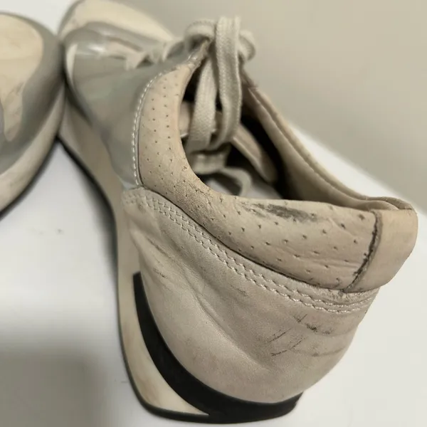 Free People Kick It Silver Metallic Sneaker Size 8.5 - 9 US 39 EU - Image 13