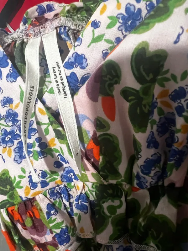 Anthropologie Floral Dress Mini - Image 4