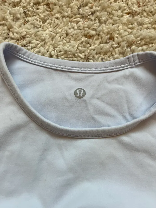 Lululemon baby blue size 4 Ribbed Nulu T-Shirt - Image 3