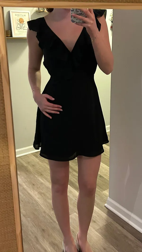 Lulus Black Mini Dress - Image 6