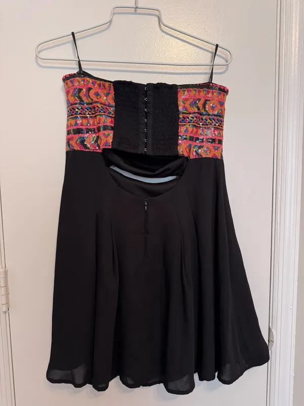 Forever 21 Sequin Strapless Cocktail Party Dress Size Large - Image 2