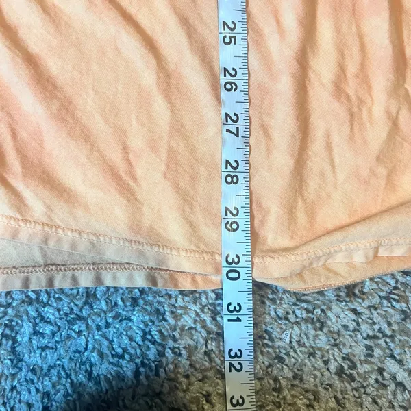 Pure Jill‎ Watercolor Elliptical Tee Peach Tie Dye Long Sleeve Cotton XL - Image 4