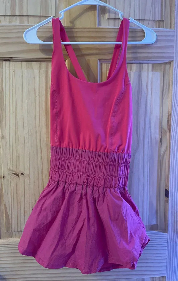 Peach Love Athletic Romper  - Image 3