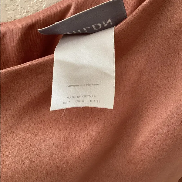 BHLDN Dylan One-Shoulder Satin Side-Slit Gown in Sedona Dusty Pink Anthropologie - Image 7