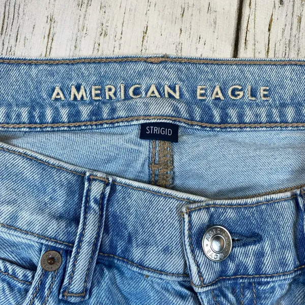American Eagle Low Rise Ultra Wide Leg Strigid Jeans - Image 7