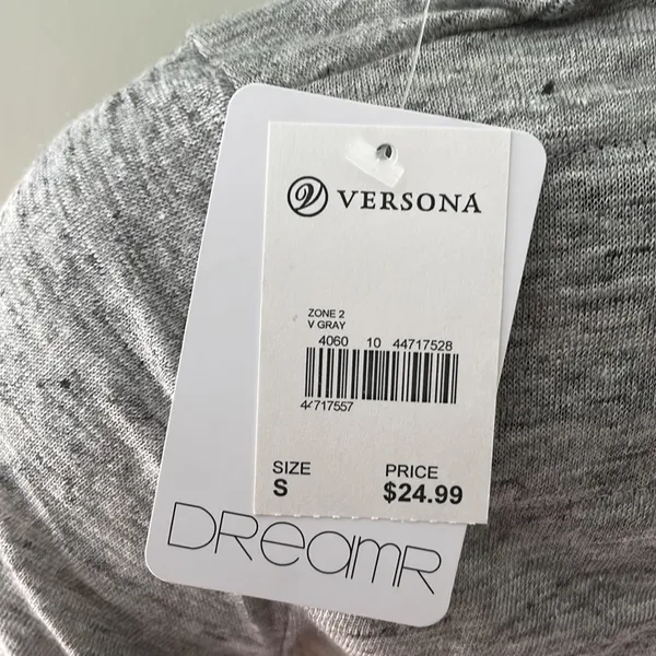 Dreamr Gray Diamond back open tied tee NEW - Image 7