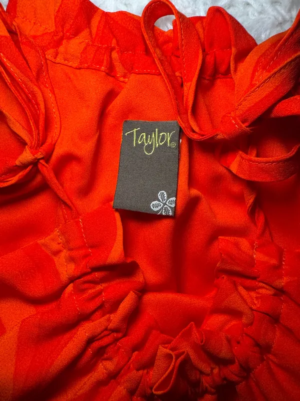 Tropical Dress Red Size M - Image 3