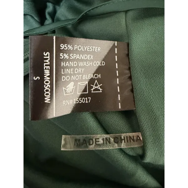 Baltic Born Monet Satin‎ Gown Emerald Green Women's Size Small - Image 11