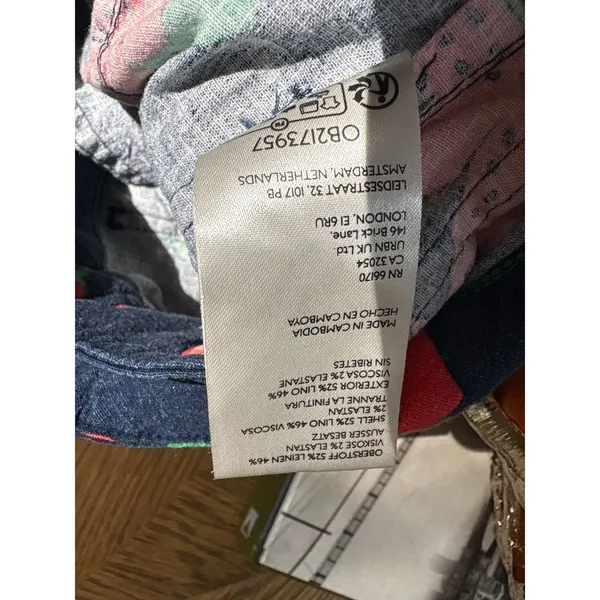 Maeve The Colette Cropped Wide-Leg Pants in Strawberry Linen Edition Size 26 - Image 9