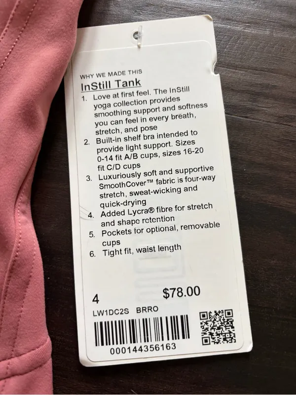 NWT lululemon athletica Rose Pink Instill racer back Tank - Image 5