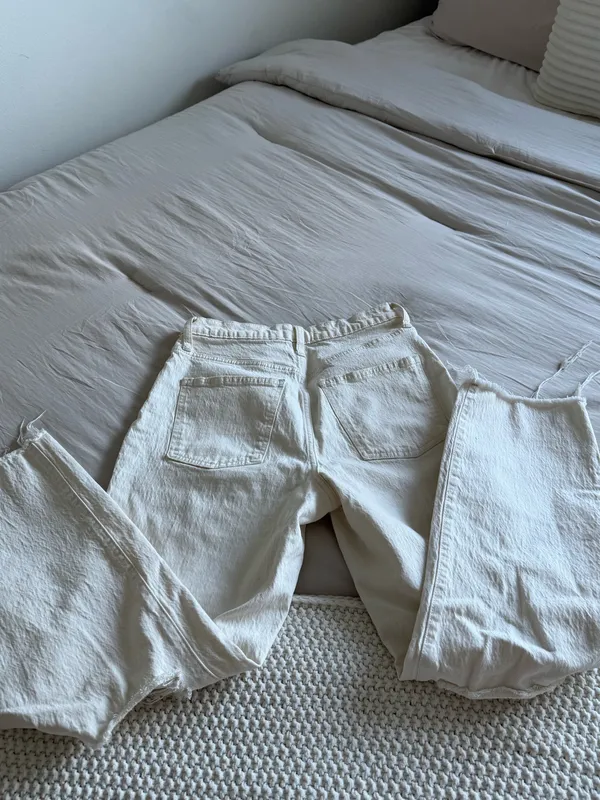 Straight jeans size 4 White - Image 4