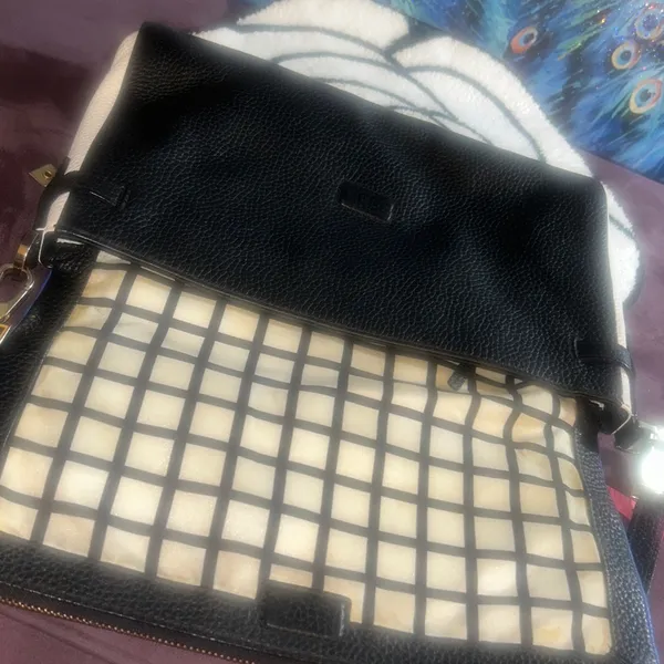 Vintage Kate Spade Colorblock Pebbled Leather Crossbody/Clutch Bag - Image 10