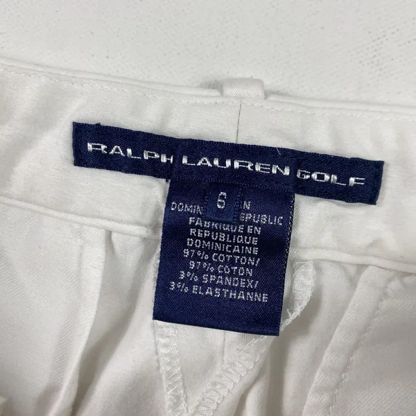 Ralph Lauren Golf Pants Womens 6 White Stretch Chino Trousers Cotton Spandex - Image 8