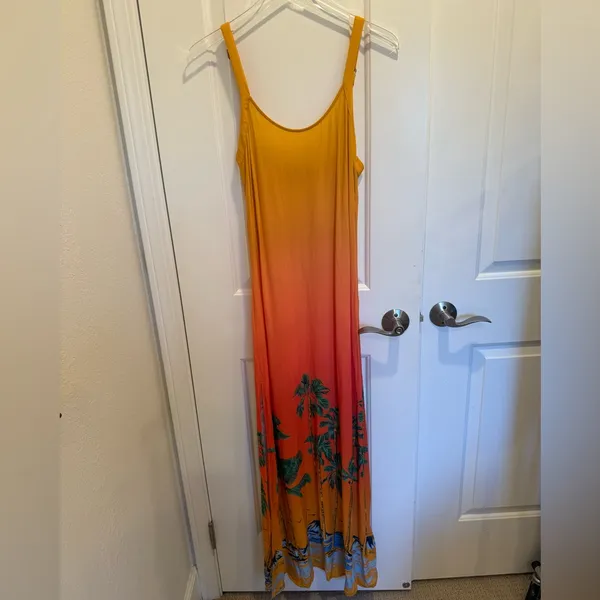 MAAJI Lucille Maxi Dress in Sunset Ombre Medium Resort Wear‎ Vacation Cover Up - Image 3