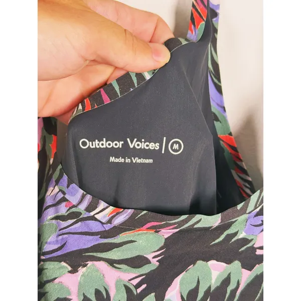 Outdoor Voices Womens Exercise Dress Size M Multicolor Floral Tennis Pickleball - Image 4