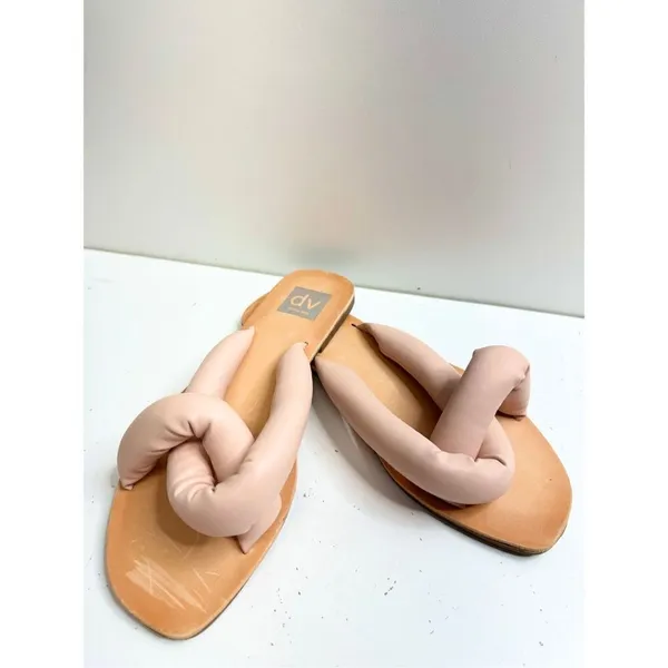 DV Dolce Vita Sandals Womens Size 8 Pink Janae Slip‎ On Flats - Image 9