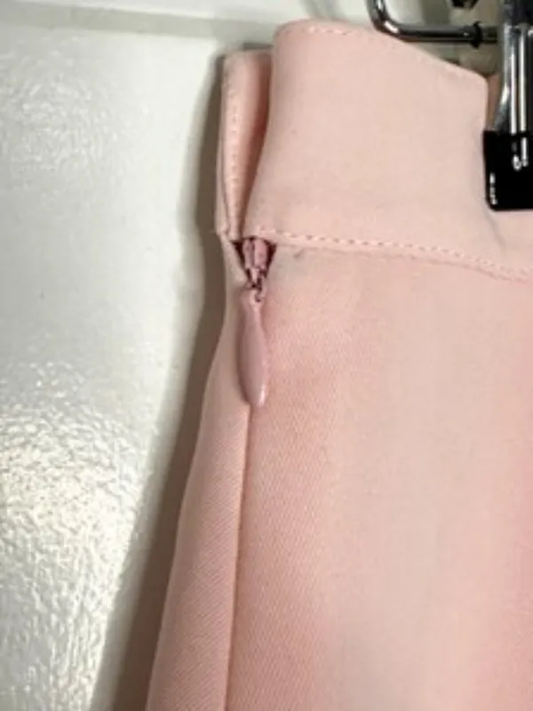 Astra Classic Pink Double Slit High Waist Mini Skirt Sz 8 - Image 5