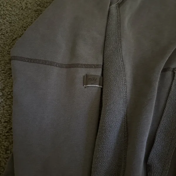Nike Hoodie Sweatshirt washed brown vintage - Image 3