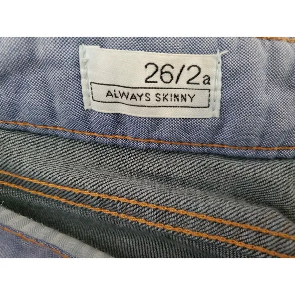 Gap Jeans Women 26 Always Skinny Low Waist Denim Pants EUC Dark Wash 2K 1969 EUC - Image 3