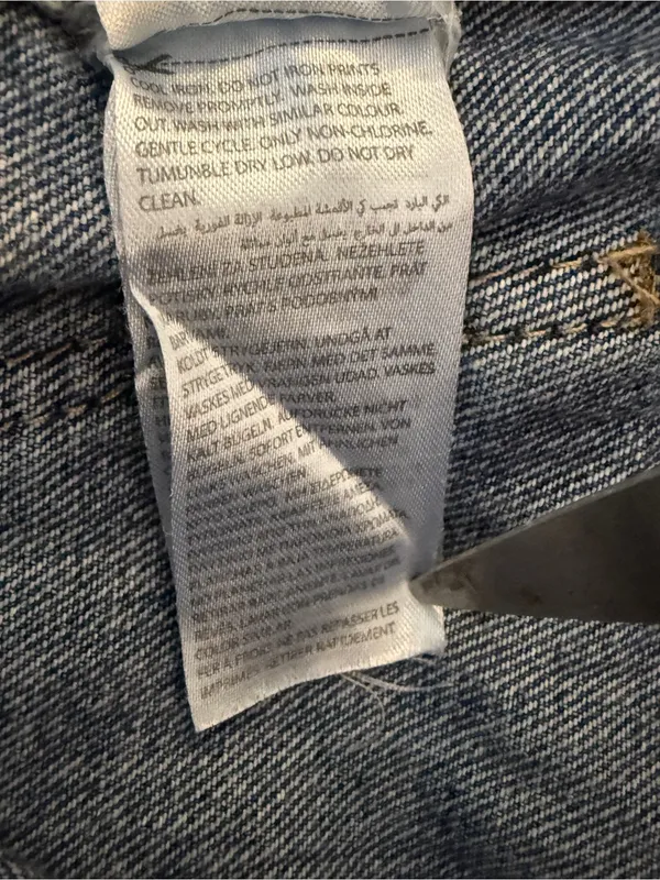 Edikted Roll Down Waist Distressed Baggy Jeans Women’s Size M Y2K - Image 10