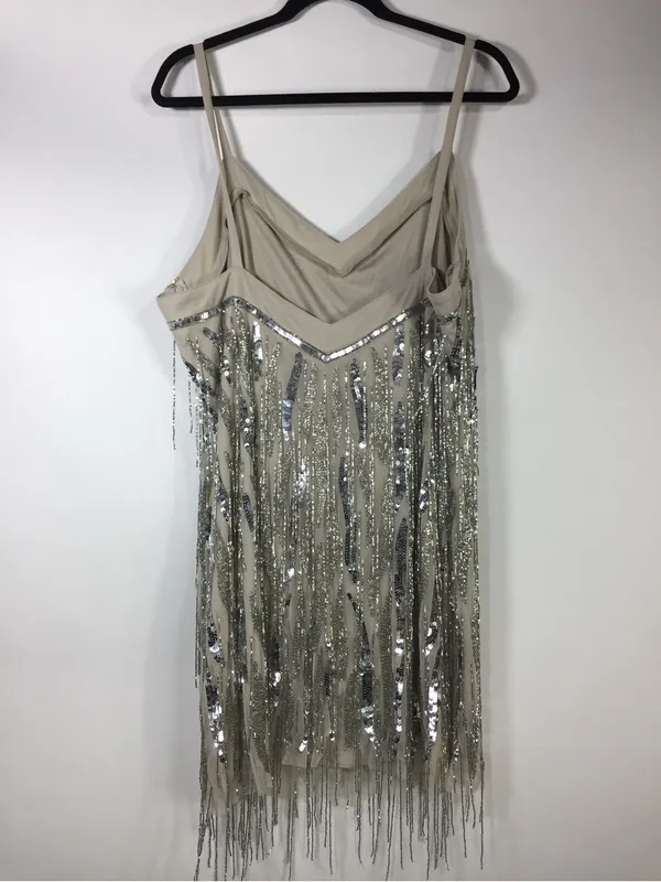 Nasty Gal Beaded Tassel Slip Mini Dress - Image 11
