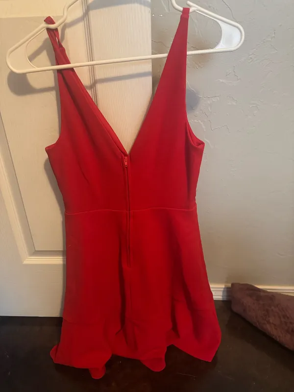 Red dress, worn once Size 1 - Image 2