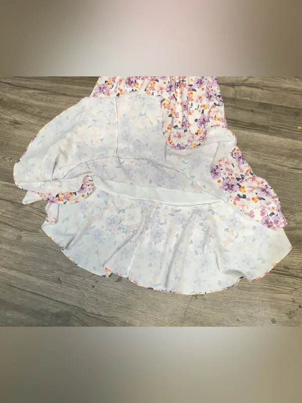 GRACE KARIN Floral Smocked Ruffle Maxi Dress Size S - Image 7