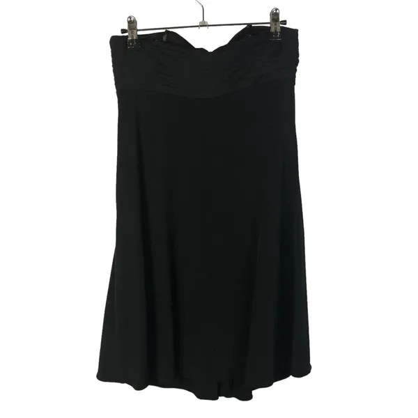 Laundry by Shelli Segal Black Drape Front Sleeveless Cocktail Dress‎ 2 - Image 2