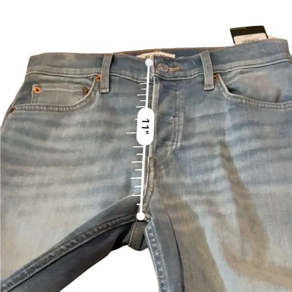 Re/Done NWT Marea Cropped Jeans‎ Women’s Size 26 Wide Leg Mid Rise Light Wash - Image 11