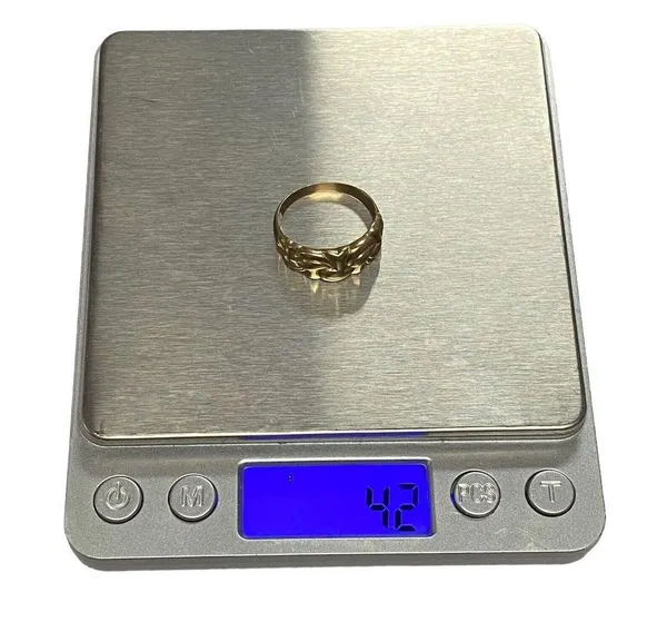 Atasay Kuyumculuk AK 14K Yellow Gold Smooth Byzantine Sz 10 Band State Ring - Image 9