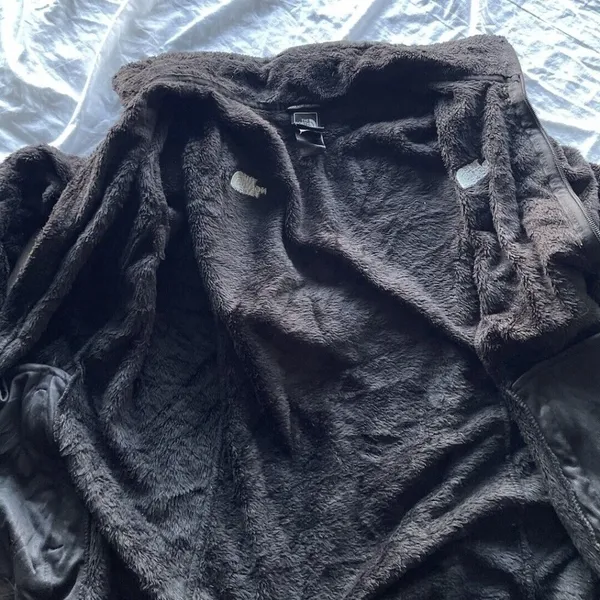 The North Face Full Zip Sherpa Fleece Jacket Women's Size Large Black - Image 9