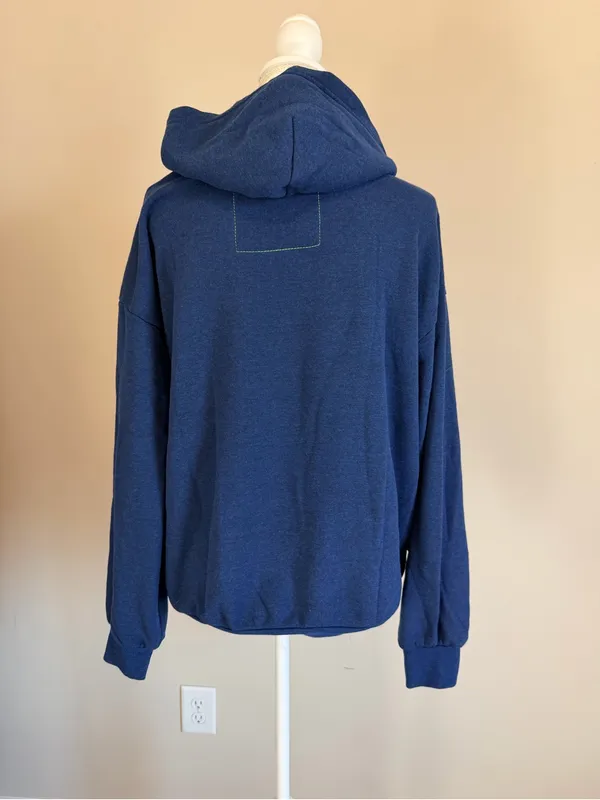 NEW YORK YANKEES x AVIATOR NATION 2026 RELAXED PULLOVER HOODIE NAVY SIZE MED NWT - Image 6