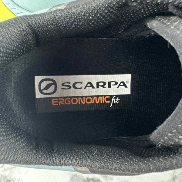 Scarpa Spin RS8 Trail Runner Sneaker Womens 7.5 Black Blue Ergonomic Hiking Shoe - Image 12