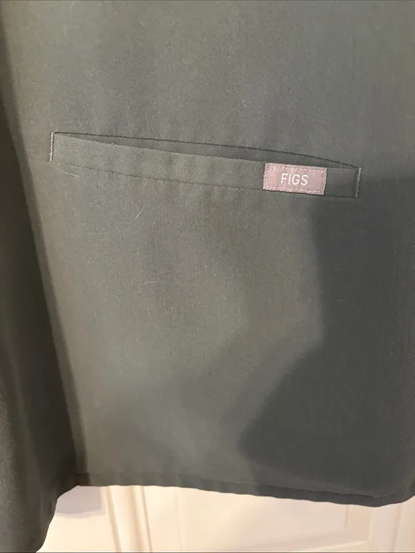 Figs V-Neck Scrub Top Gray Green PO 2491 - Image 3