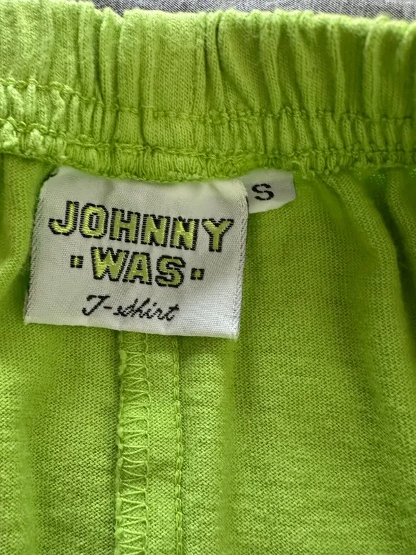 Johnny Was Shorts Women’s Small Neon Green Shorts Pink Sandal Embroidery - Image 4