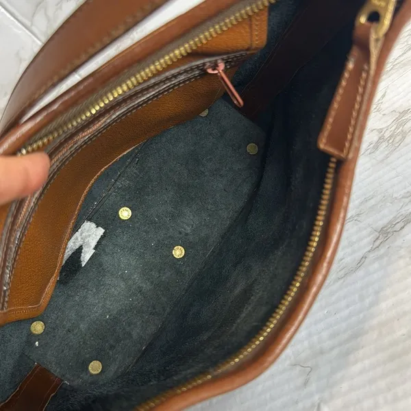 Vtg Dooney and Bourke Large Hobo‎ Black Leather Bag shoulder Purse - Image 13
