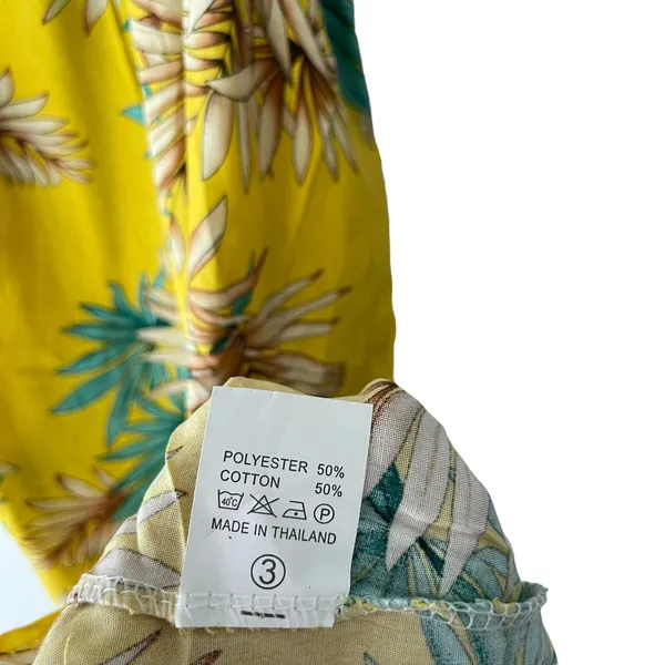 NWT SlothToes Costa Rica Women's Size‎ XS Yellow Tropical Vacation Mini Dress - Image 6