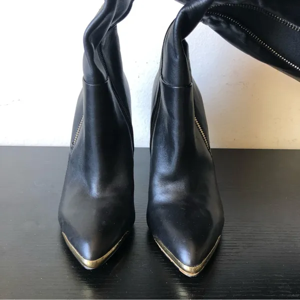 Saks Fifth Avenue New Leather Boots - Image 8