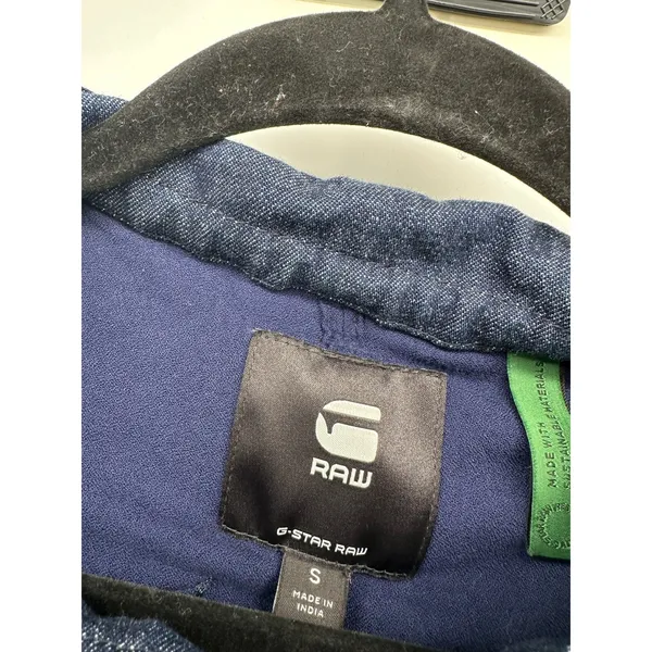 G-Star Raw Millery Mock Dress‎ Navy Blue Sleeveless Utility Shift Size S D20650 - Image 7