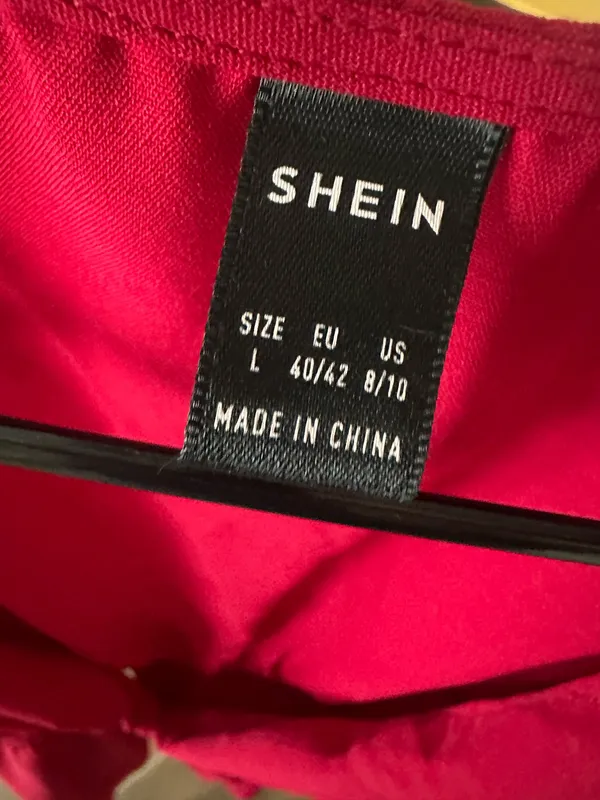 SheIn Red Flutter Sleeve Deep V Neck Fit & Flare Mini Dress L 8/10 - Image 9